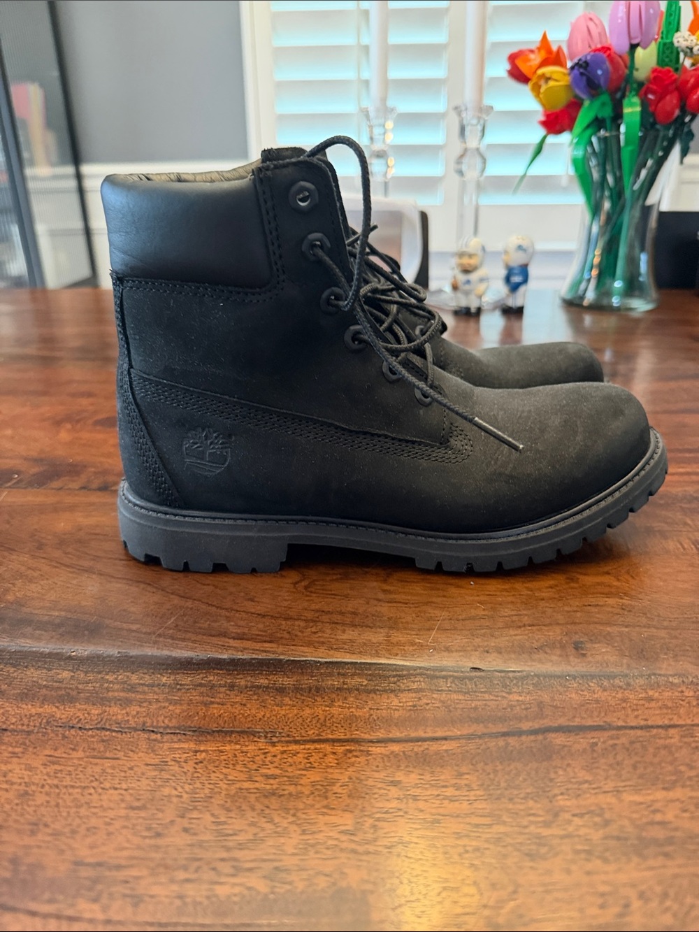 Timberland Black Nubuck Work Boots